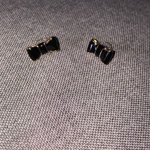 Kate spade black and gold earrings